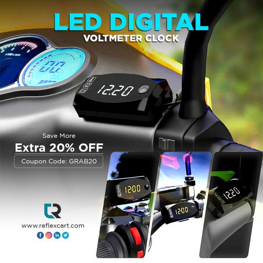 Get amazing 20% off on the ultimate LED digital voltmeter clock by applying a coupon code: GRAB20.