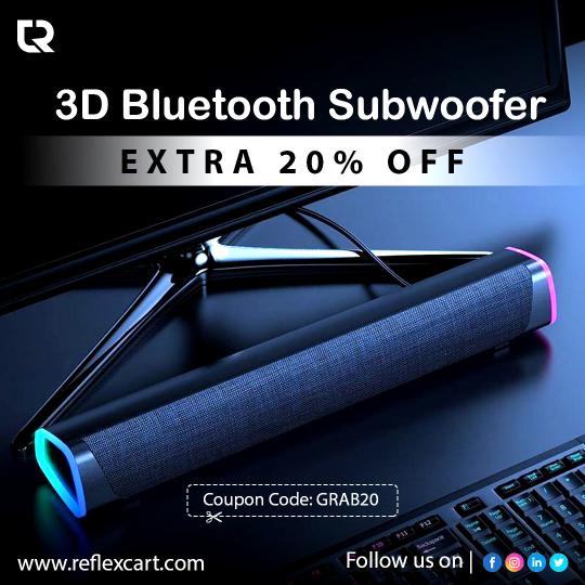 Make the noise with the 3D Bluetooth Subwoofer available at an extra 20% off. Use coupon code and grab the deal.