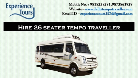 26 Seater Tempo Traveller on Rent