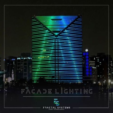 Fractal Facade Lighting in UAE
