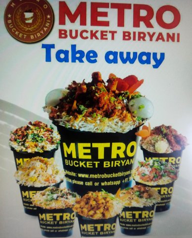 metro bucket  briyani