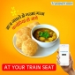 Food delivery in train