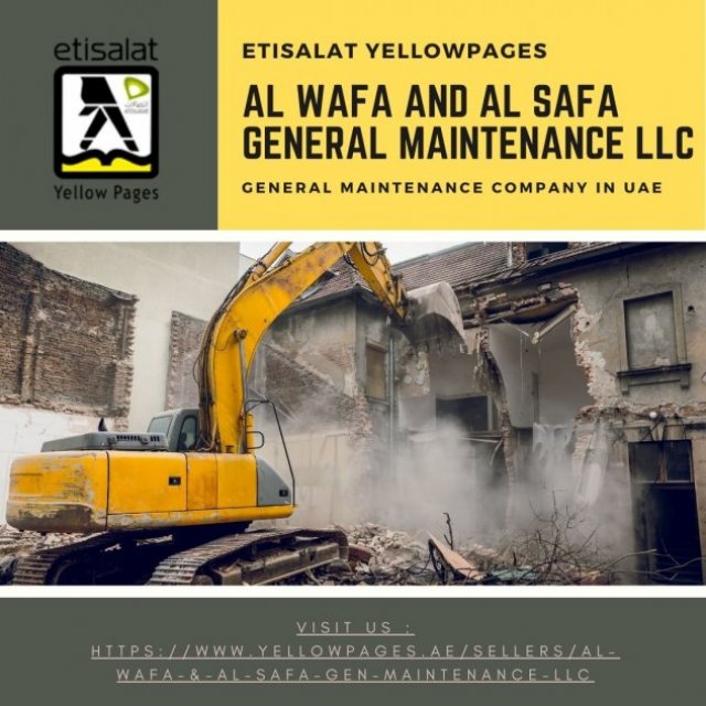 Al Wafa and Al Safa General Maintenance LLC | Yellowpages.ae