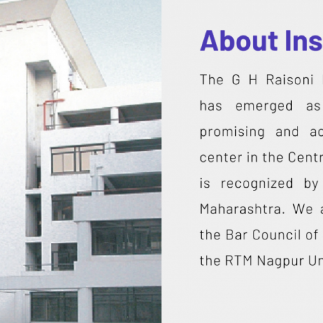 GH Raisoni Law College Nagpur, Maharashtra