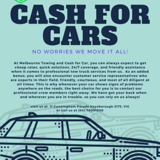 Melbourne Towing Cash For Cars