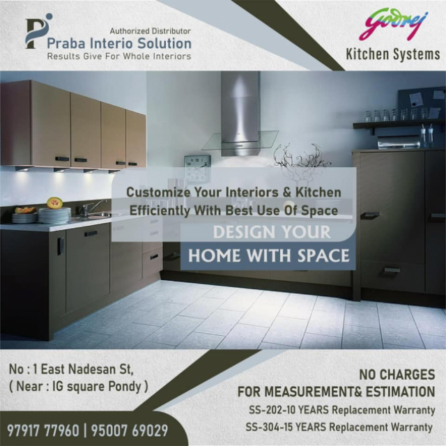 Home Interiors by Praba Interio Solutions Pondicherry