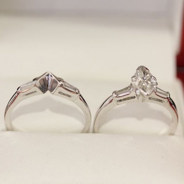 Vintage Times - Marquise Diamond Ring