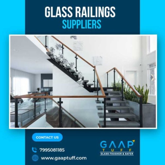 GAAP TUFF GLASS Builts Glass Railing Using Toughened Glass