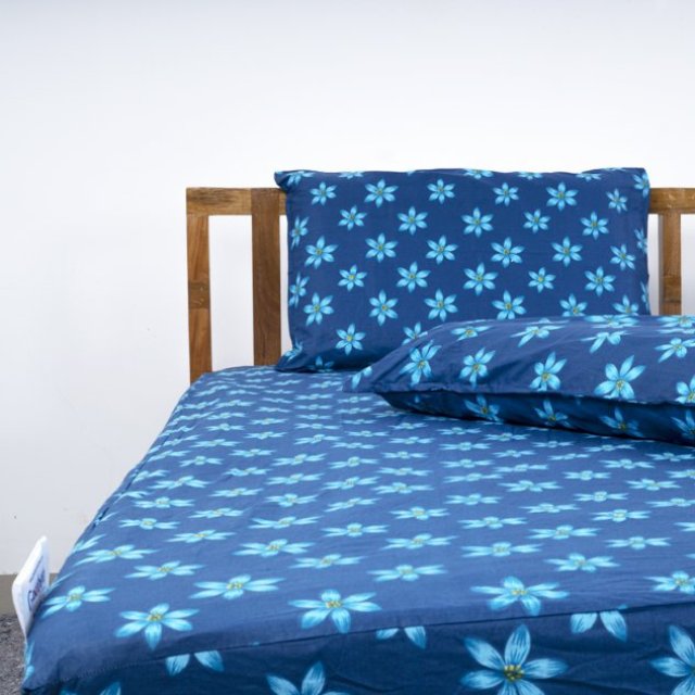 Cotton Fitted bedsheets with Pillow Cover Online