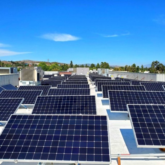 Solar Panel Installation on Rooftop