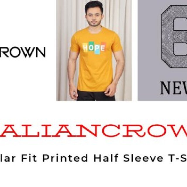 Flashy Regular Fit Printed Half Sleeve T-Shirt For Men - Italiancrown