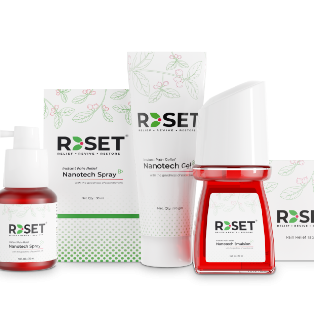 Natural Pain Management and Pain Reliever Products by RESET