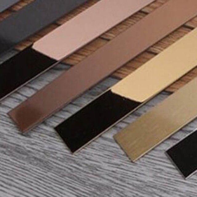 Stainless Steel Flat Strip Decorative Coated Profiles