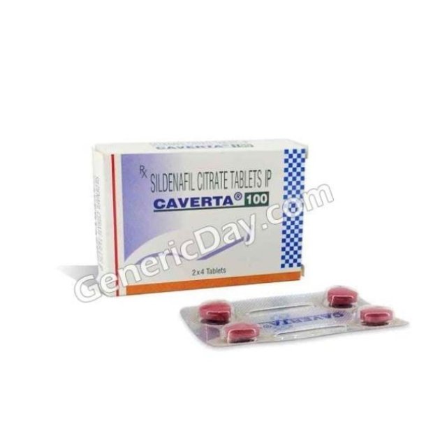 Caverta 100 Mg  (Sildenafil Citrate) Save Up to 50% OFF