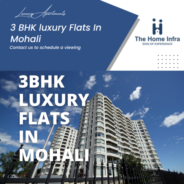 3 BHK and 4 BHK luxury flats in Mohali
