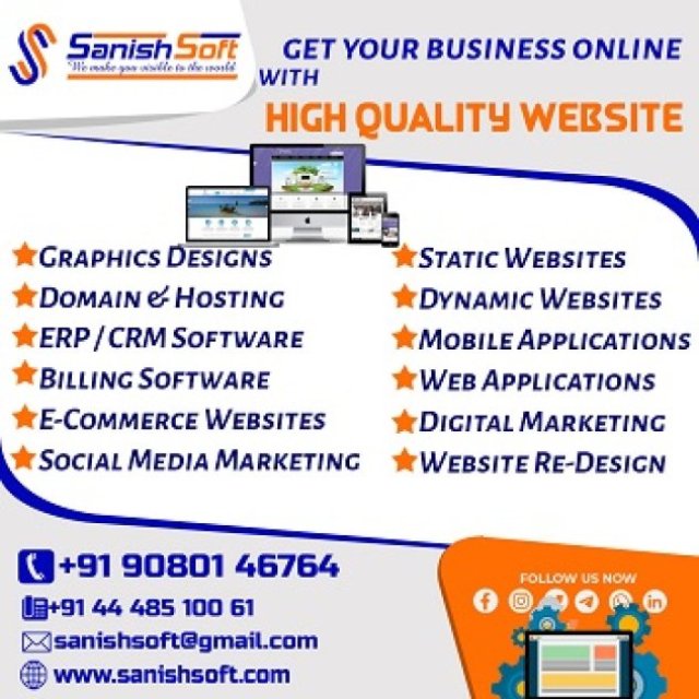 Web Development Company in Chennai Tamilnadu India Sanishsoft