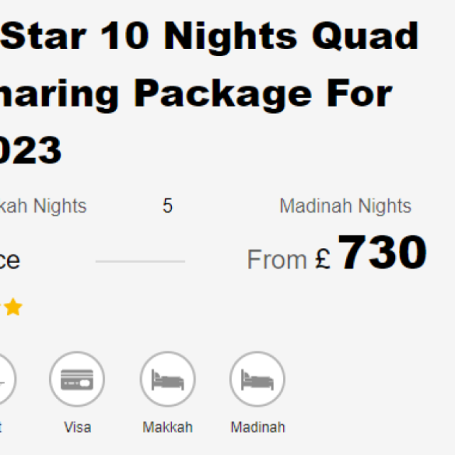 Umrah Packages 2023 from UK
