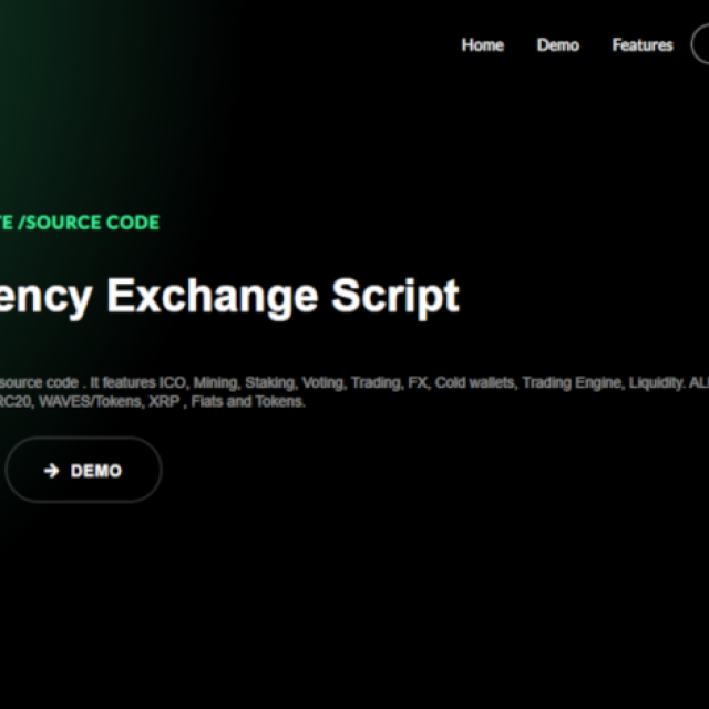 Cryptocurrency exchange script
