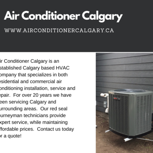 Air conditioner Calgary - AC installation and repair