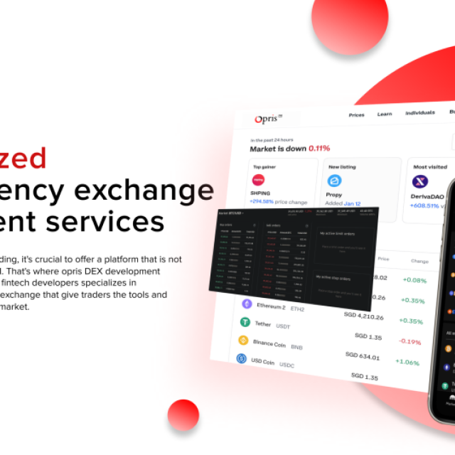 Decentralized Exchange Development Services - Opris Exchange