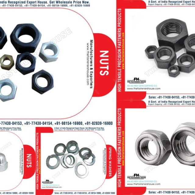Fasteners Bolts Nuts Threaded Rods manufacturer exporter in India https://www.thefastenershouse.com +917743004153, +917743004154