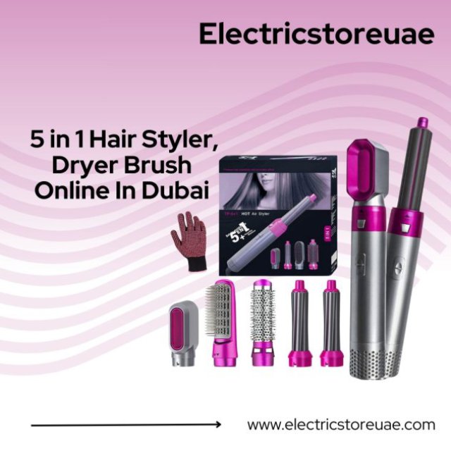 Buy 5 in 1 Hair Styler, Dryer Brush Online In Dubai -- electricstoreuae.com