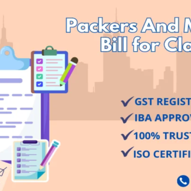 Packers and Movers Bill For Claim mumbai, GST Bill