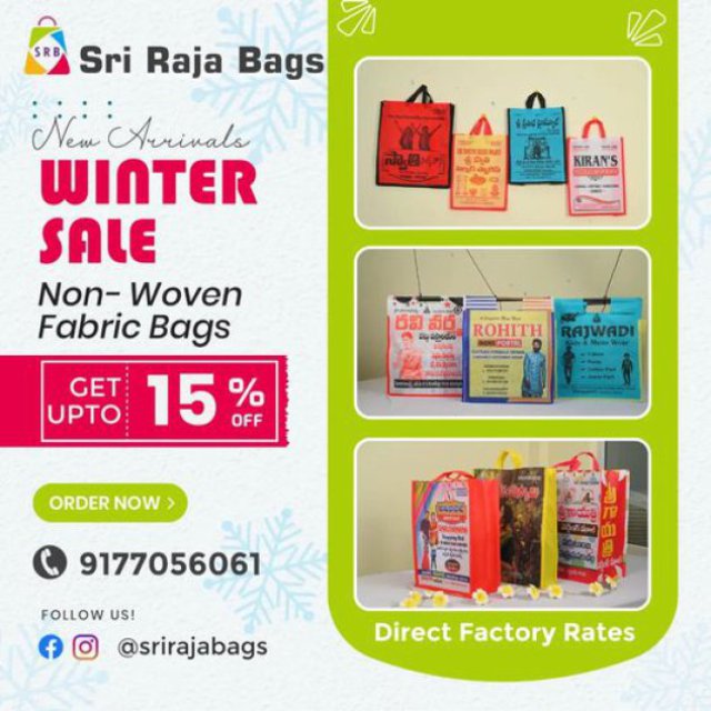 SRI RAJA BAGS  || Trendsetting Loop Handle Stitching Bags Suppliers