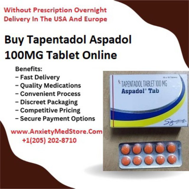 Buy Tapentadol 100mg Online Anxietymedstore.com USA Online Pharma