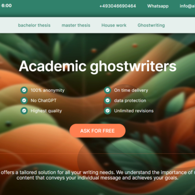 Akademische Ghostwriter