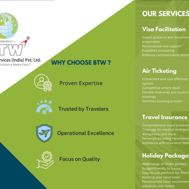 BTW Visa Services (India) Pvt Ltd-Visa Agent in Thane