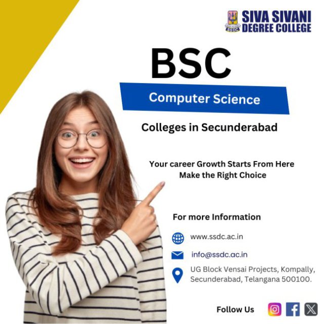 BSc computer science colleges near Secunderabad
