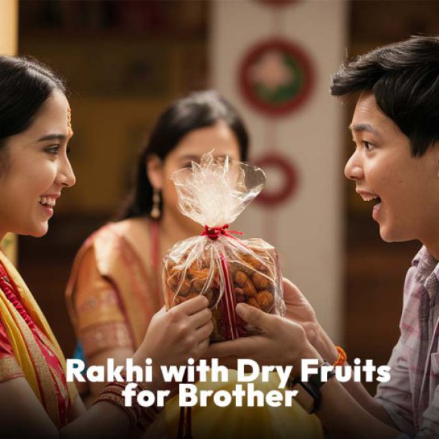 Rakhi with Dry Fruits