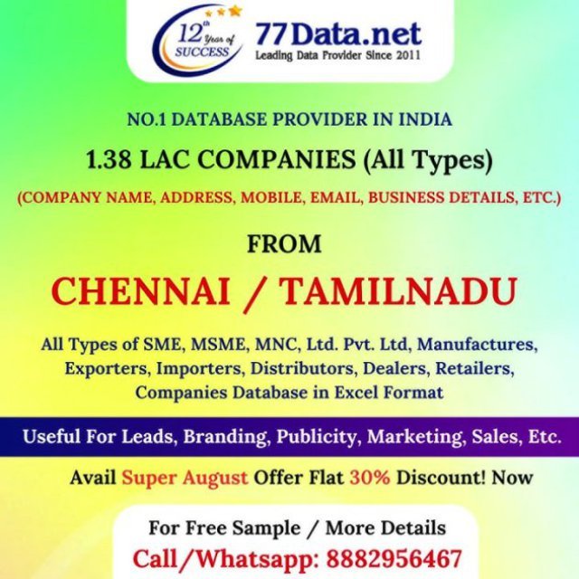 Choose the best B2B database providers in Chennai